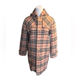 Authentic Burberry Nova Check Wool women Coat